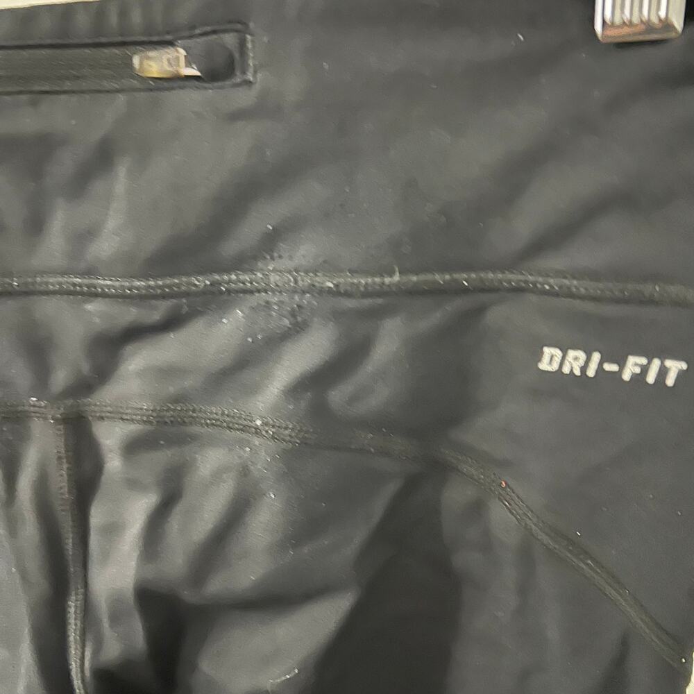 Women's Nike Dri-Fit Cropped Black Running Leggings Size S - Picture 5 of 7